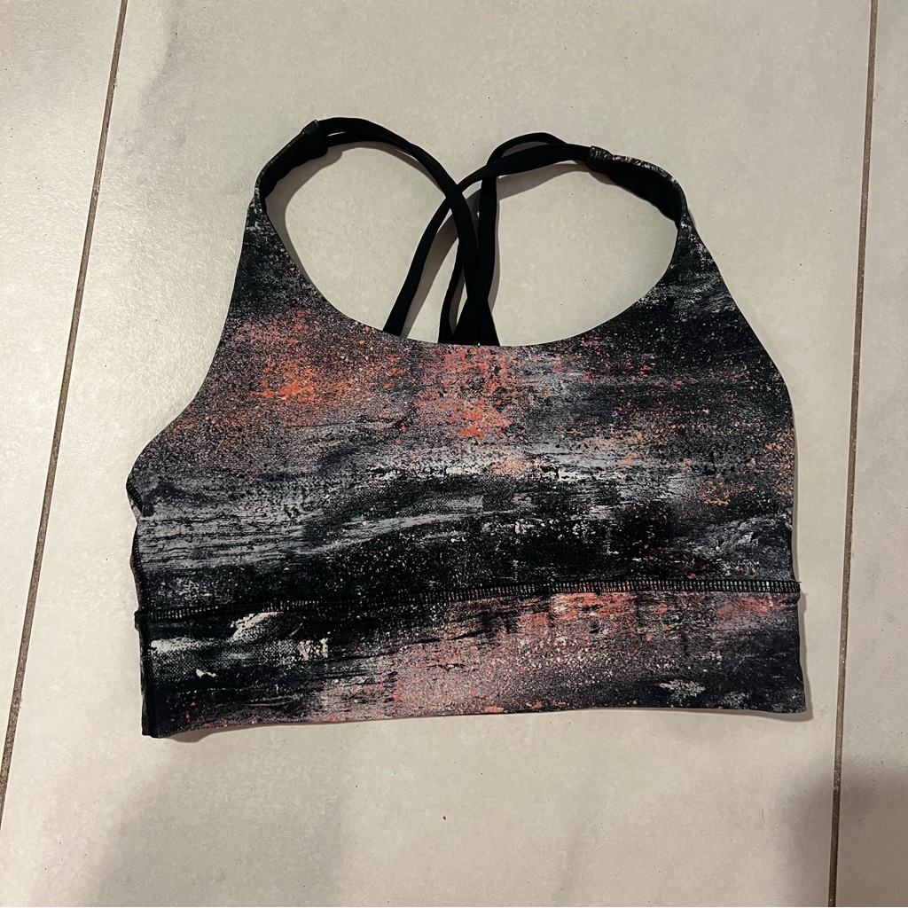 Lululemon Energy Bra Longline Cosmic Dust Size 6